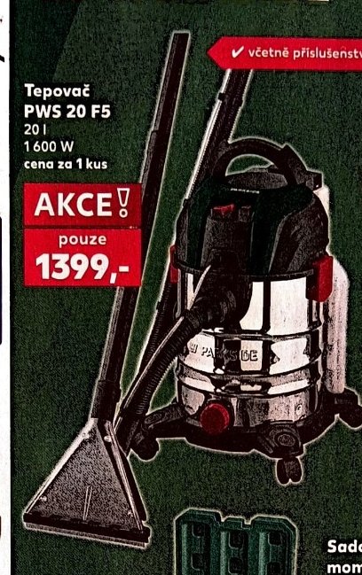 Tepovač Parkside PWS 20 F5