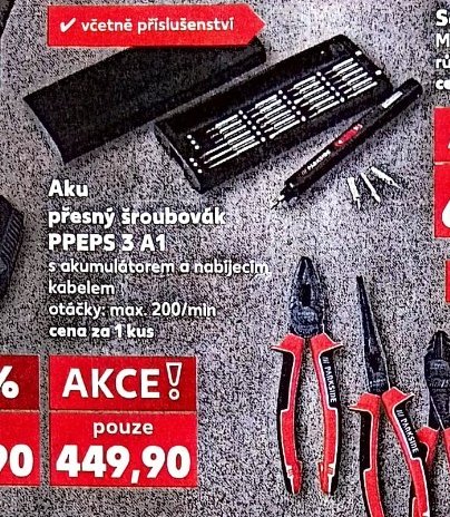 Aku přesný šroubovák PPEPS 3 A1
