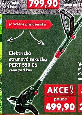 Elektrická strunová sekačka PERT 550 C6