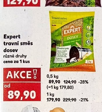 Expert travní směs dosev
