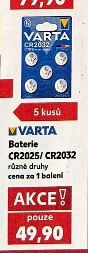 VARTA Baterie CR2025/CR2032