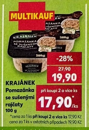 KRAJÁNEK Pomazánka se sušenými rajčaty