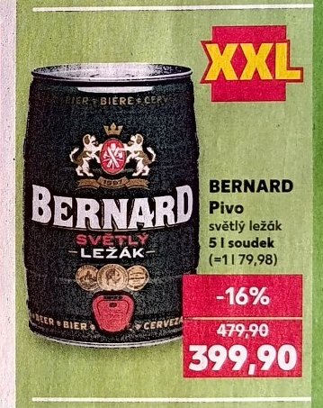 BERNARD Pivo světlý ležák