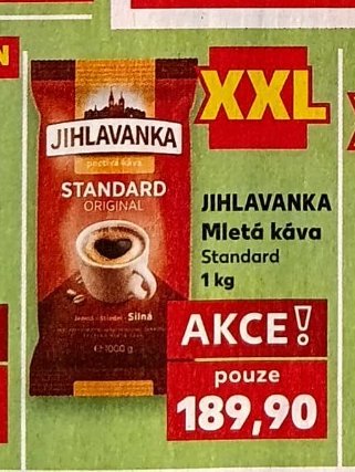 JIHLAVANKA Mletá káva Standard 1 kg