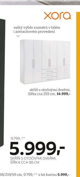 Skříň s otočnými dveřmi
