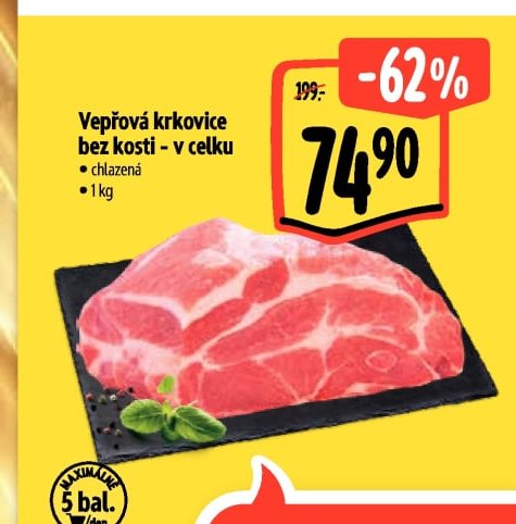 Vepřová krkovice bez kosti