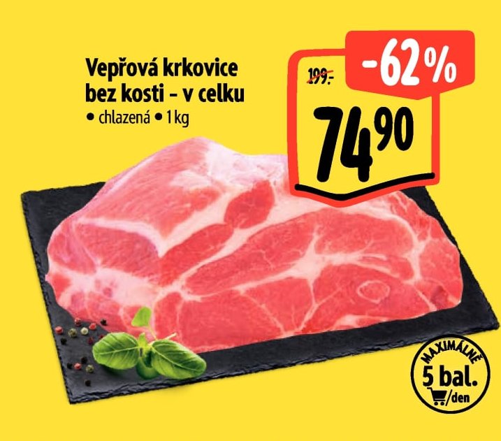 Vepřová krkovice bez kosti - v celku