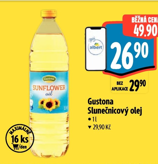 Gustona Slunečnicový olej