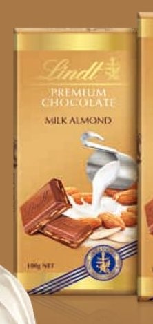 Lindt Premium Chocolate Milk Almond