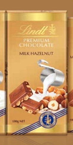 Lindt Premium Chocolate Milk Hazelnut