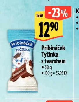 Pribináček Tyčinka s tvarohem