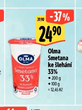 Olma Smetana ke šlehání 33%