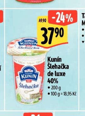 Kunín Šlehačka de luxe 40%