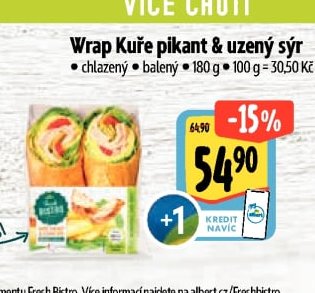 Wrap Kuře pikant & uzený sýr