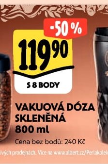 Vakuová dóza skleněná 800 ml