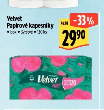 Velvet Papírové kapesníky