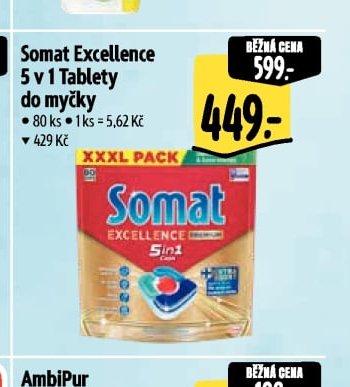 Somat Excellence 5 v 1 Tablety do myčky