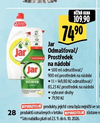Jar Odmašťovač / Prostředek na nádobí