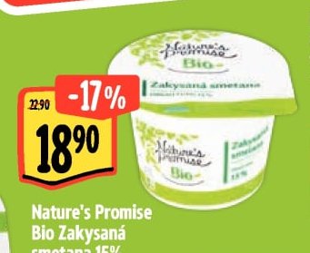 Nature's Promise Bio Zakysaná smetana 15%