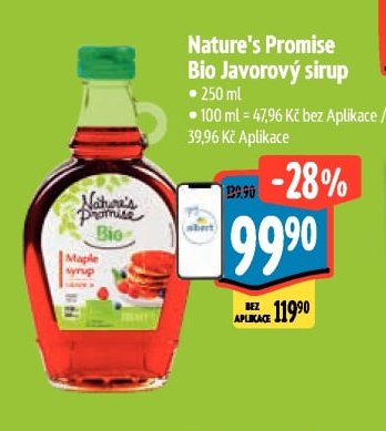 Nature's Promise Bio Javorový sirup