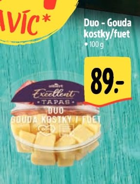 Duo - Gouda kostky/fuet