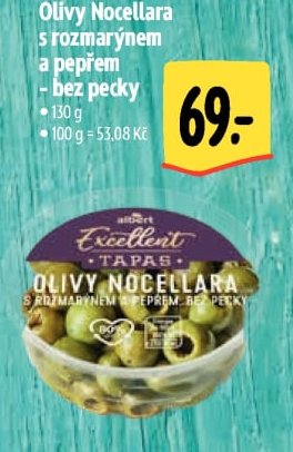 Olivy Nocellara s rozmarýnem a pepřem - bez pecky