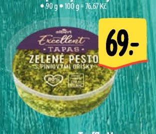 Zelené pesto s piniovými oříšky