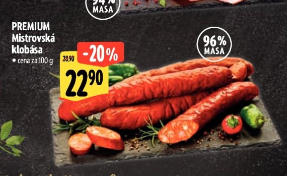 PREMIUM Mistrovská klobása
