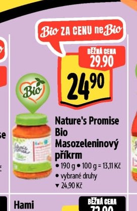Nature's Promise Bio Masozeleninový příkrm