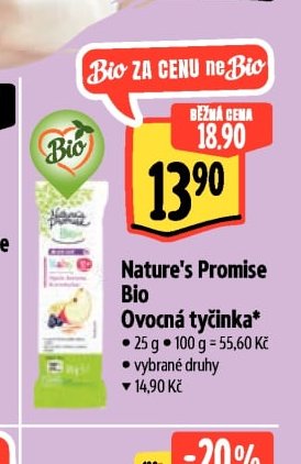 Nature's Promise Bio Ovocná tyčinka