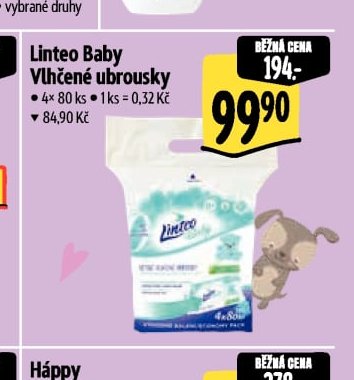 Linteo Baby Vlhčené ubrousky