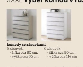 komody se zásuvkami