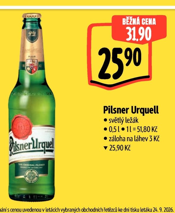 Pilsner Urquell světlý ležák