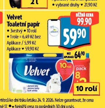 Velvet Toaletní papír