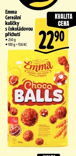 Emma Cereální kuličky s čokoládovou příchutí