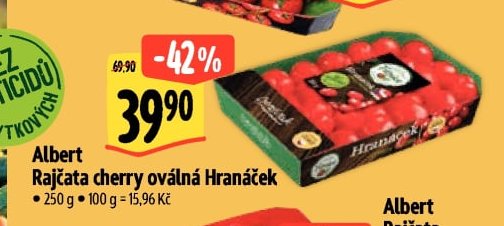 Albert Rajčata cherry oválná Hranáček