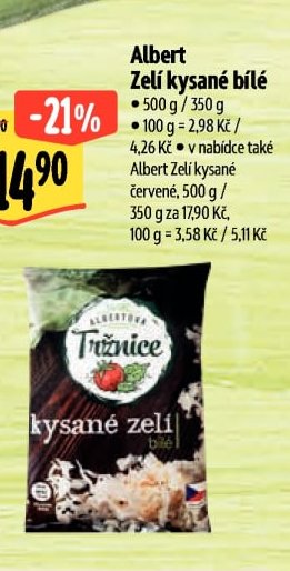 Albert Zelí kysané bílé