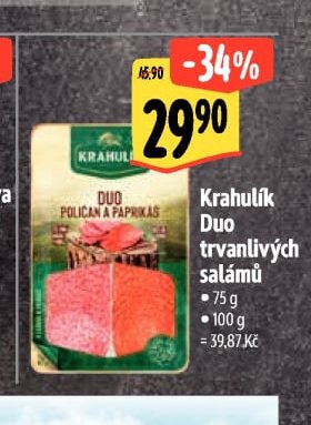 Krahulík Duo trvanlivých salámů