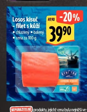 Losos kisuč – filet s kůží