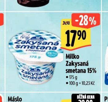 Milko Zakysaná smetana 15%