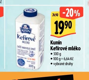 Kunín Kefírové mléko