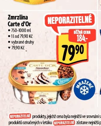 Zmrzlina Carte d'Or