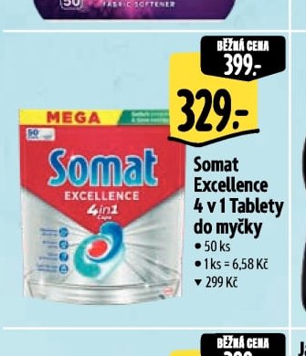 Somat Excellence 4 v 1 Tablety do myčky