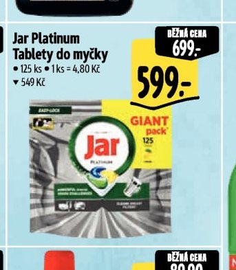 Jar Platinum Tablety do myčky