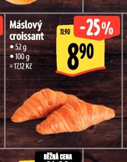Máslový croissant