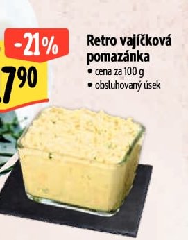 Retro vajíčková pomazánka