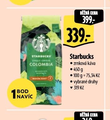 Starbucks zrnková káva
