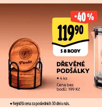 Dřevěné podšálky
