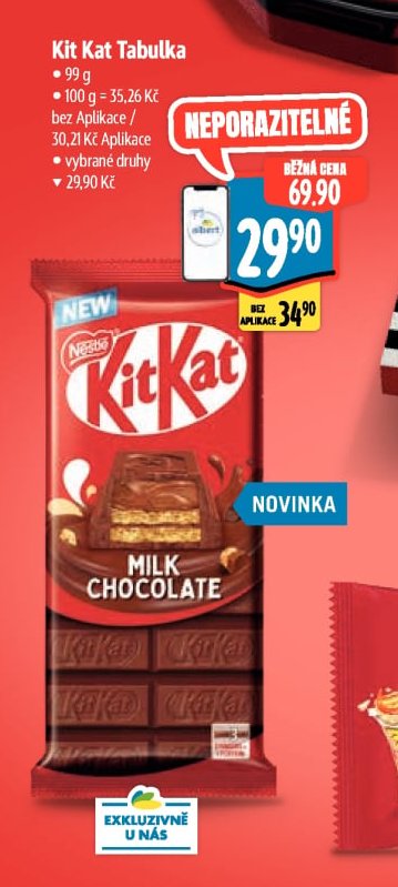 Kit Kat Tabulka