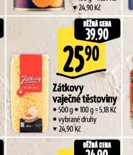 Zátkovy vaječné těstoviny